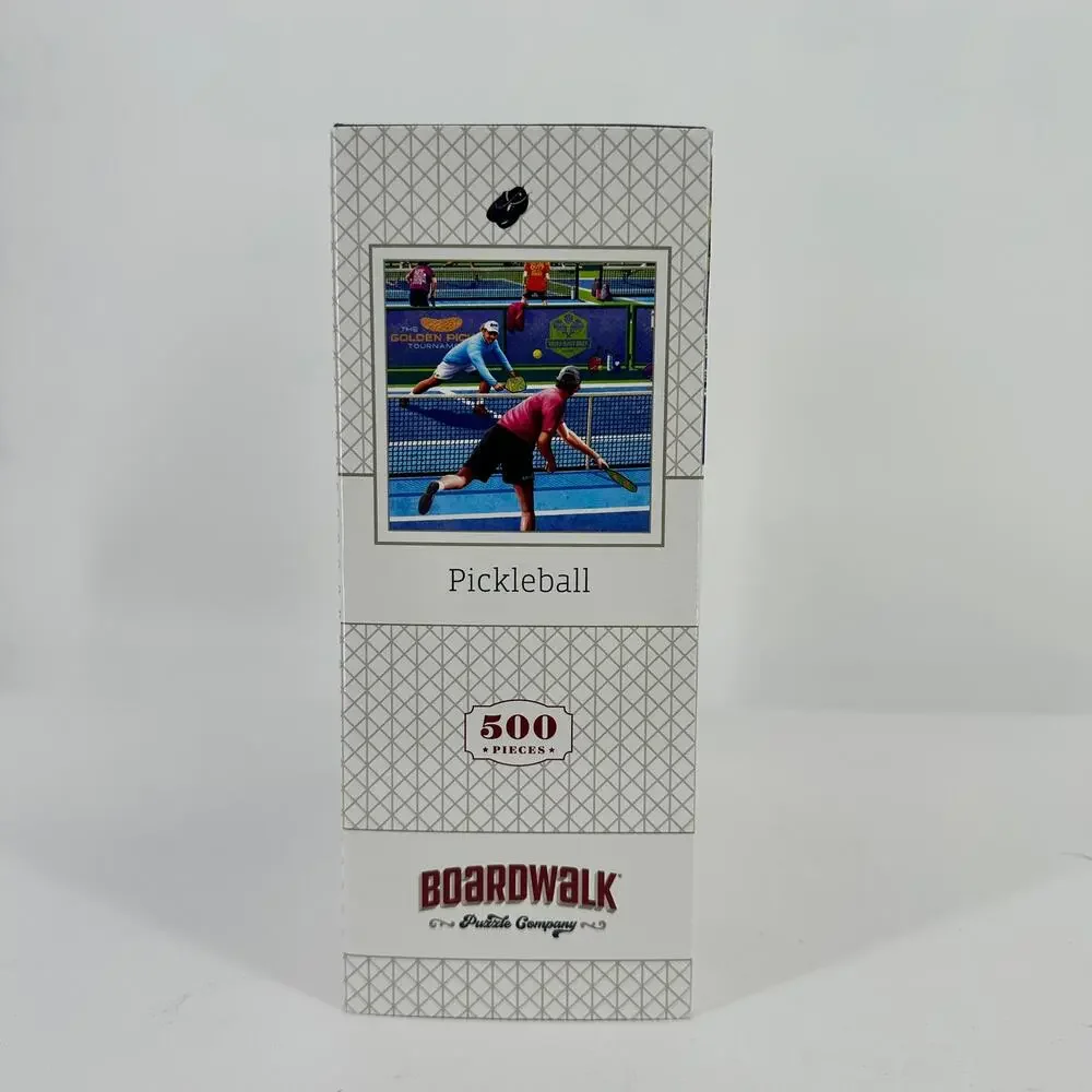 Boardwalk Pickleball Sports Theme 500 Piece Jigsaw Puzzle Collectible